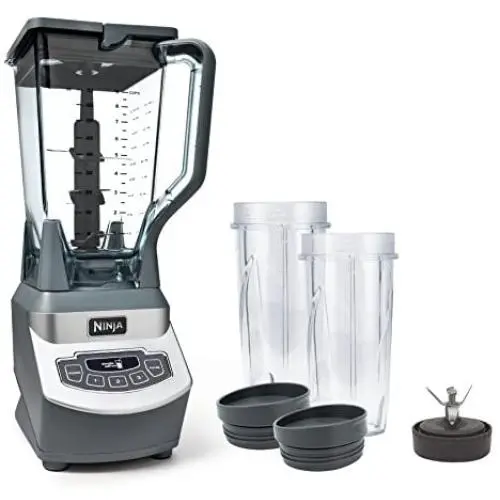 Ninja Professional Countertop Blender with 1100-Watt Base, 72 Oz Total Crushing Pitcher and (2) 16 Oz Cups for Frozen Drinks and Smoothies (BL660), Gray Ninja Professional Countertop Blender with 1100-Watt Base, 72 Oz Total Crushing Pitcher and (2) 16 Oz Cups for Frozen Drinks and Smoothies (BL660), Gray