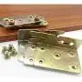 TIHOOD 4PCS Premium Heavy Duty Non-Mortise Bed Rail Fittings Wood Bed Rail Bracket, Headboards and Foot-Boards with Screws