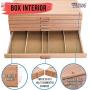 U.S. Art Supply 10 Drawer Wood Artist Supply Storage Box - Pastels, Pencils, Pens, Markers, Brushes