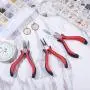 LiQunSweet 3-Pieces Polishing Jewelry Pliers Sets for Jewelry Making - Flat Nose Pliers, Side Cutting Pliers, Round Nose Pliers