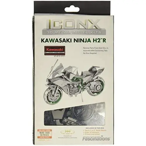 Metal Earth 3D Model Kit – 5061301 Iconx – Kawasaki Ninja 12.19 x 5.08 x 7.62 cm, 2 Pieces Metal Earth 3D Model Kit – 5061301 Iconx – Kawasaki Ninja 12.19 x 5.08 x 7.62 cm, 2 Pieces