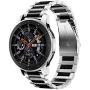 V-MORO Band Comaptible with Galaxy Watch 46mm Bands/Gear S3 Frontier Band Men 22mm Solid Stainless Steel Strap Replacement for Samsung Galaxy Watch 46mm/Gear S3 Frontier/Classic Silver/Black