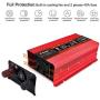 IpowerBingo 700W Car Power Inverter Dual AC Outlets and Dual USB Charging Ports DC 12V to 110V AC Car Converter with Digital Display