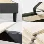 ZINUS Curtis Upholstered Platform Bed Frame / Mattress Foundation / Wood Slat Support / No Box Spring Needed / Easy Assembly, Grey, Full ZINUS Curtis Upholstered Platform Bed Frame / Mattress Foundation / Wood Slat Support / No Box Spring Needed / Easy Assembly, Grey, Full