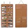 AROUY Sunglasses Organizer Storage, Hanging Dust Proof Wall Pocket Glasses Organizer - 16 Felt Slots Sunglass Organizer Holder with Metal Hook and Sturdy Rope (Brown, Dust Proof) AROUY Sunglasses Organizer Storage, Hanging Dust Proof Wall Pocket Glasses Organizer - 16 Felt Slots Sunglass Organizer Holder with Metal Hook and Sturdy Rope (Brown, Dust Proof)