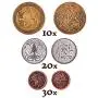 The Dragons Hoard: 60 Real Metal Fantasy Coins with Leather Pouch | Board Game Accessory for Tabletop RPG Role-Play Strategy Games | Bronze, Silver, and Gold Colored Coins The Dragons Hoard: 60 Real Metal Fantasy Coins with Leather Pouch | Board Game Accessory for Tabletop RPG Role-Play Strategy Games | Bronze, Silver, and Gold Colored Coins