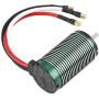 keyren 1515 Motor Metal Motor, Metal 2200KV Compact RC Motor, Brushless RC Vehicle for 1/8 Scale RC Car RC Short-Course Truck RC Crawler Car