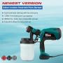 Paint Sprayer, NEU MASTER NSG0070 Electric Spray Gun, HVLP Paint Gun with 3 Spray Patterns, 3 Nozzle Sizes and 1200ml Detachable Canister for Painting Ceiling, Fence, Cabinets