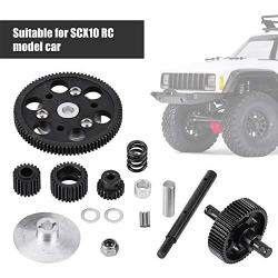 RC Car Straight Gear, Metal RC Center Gearbox Straight Gears Set for SCX10 RC Model Car Component Parts Accessories