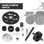 RC Car Straight Gear, Metal RC Center Gearbox Straight Gears Set for SCX10 RC Model Car Component Parts Accessories
