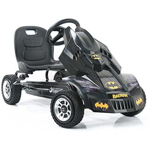 Hauck Batmobile Pedal Go Kart, Superhero Ride-On Batman Vehicle, Kids 4 and Older, Peddle & Patrol the Streets of Gotham just like Batman, Race-Styled Pedals & Rubber Wheels [Amazon Exclusive]