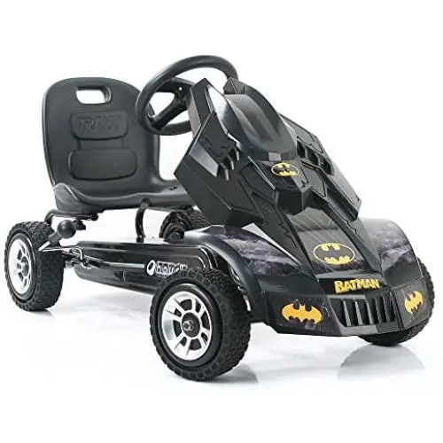 Hauck Batmobile Pedal Go Kart, Superhero Ride-On Batman Vehicle, Kids 4 and Older, Peddle & Patrol the Streets of Gotham just like Batman, Race-Styled Pedals & Rubber Wheels [Amazon Exclusive]
