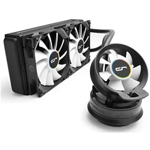 CRYORIG A40 Ultimate Hybrid Liquid Cooler 240mm x 38mm Thick Radiator with Additional Airflow Fan.