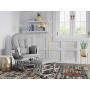 StorkCraft Hoop Glider and Ottoman Cushions, Pebble Gray w/Light Gray