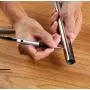 ZUOS Glass Scribe Tool Engraver Pen with Retractable Tungsten Carbide Tip 2 Pack, Etching Engraving Pen for Glass/Ceramics/Metal Sheet ZUOS Glass Scribe Tool Engraver Pen with Retractable Tungsten Carbide Tip 2 Pack, Etching Engraving Pen for Glass/Ceramics/Metal Sheet