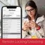 Kwikset Halo Touch Contemporary Square Wi-Fi Fingerprint Smart Lock No Hub Required featuring SmartKey Security in Matte Black (99590-004) Kwikset Halo Touch Contemporary Square Wi-Fi Fingerprint Smart Lock No Hub Required featuring SmartKey Security in Matte Black (99590-004)