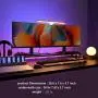 Dual Monitor Stand Riser with 8 USB 3.0 Hub Ports, Aluminum Strong&Sturdy for Computer, TV, PC, Printer, Multi Media Speaker-Multifunctional Desktop Organizer