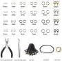 Yblntek 3143Pcs Jewelry Findings Jewelry Making Starter Kit with Open Jump Rings, Lobster Clasps, Jewelry Pliers, Black Waxed Necklace Cord for Jewelry Making Supplies and Necklace Repair Yblntek 3143Pcs Jewelry Findings Jewelry Making Starter Kit with Open Jump Rings, Lobster Clasps, Jewelry Pliers, Black Waxed Necklace Cord for Jewelry Making Supplies and Necklace Repair