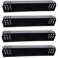 Hongso PPG371 (4-Pack) Porcelain Steel Heat Plate, Heat Shield, Heat Tent, Burner Cover, Vaporizor Bar Replacement for Grill Master 720-0697, 720-0737, Nexgrill 720-0830H, 720-0783E Gas Grill Models