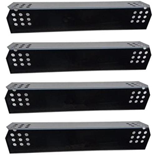 Hongso PPG371 (4-Pack) Porcelain Steel Heat Plate, Heat Shield, Heat Tent, Burner Cover, Vaporizor Bar Replacement for Grill Master 720-0697, 720-0737, Nexgrill 720-0830H, 720-0783E Gas Grill Models