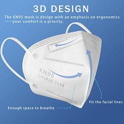 Hotodeal KN95 Mask Safety Mask Comfort Breathable Mask Headband Style