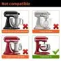 KITCHPOWER 6 Quart Flex Edge Beater for KitchenAid Bowl-Lift Stand Mixers/KitchenAid Mixer Attachment