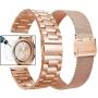 Valkit Compatible with Samsung Galaxy Watch 42mm/Galaxy Watch 3 41mm/Active 2 40mm 44mm Watch Band, 2 Pack 20mm Stainless Steel Solid Wristbands for Galaxy Watch 3 41mm/Garmin Vivoactive 3/Ticwatch E