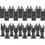 20 Wood Metal Professional Oscillating Multi Tool Quick Release Saw Blades with Universal Fit for Milwaukee, Ridgid, Dewalt, Bosch, Stanley, Ryobi, Makita, Skil, Black & Decker, Porter-Cable and More 20 Wood Metal Professional Oscillating Multi Tool Quick Release Saw Blades with Universal Fit for Milwaukee, Ridgid, Dewalt, Bosch, Stanley, Ryobi, Makita, Skil, Black & Decker, Porter-Cable and More