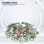 240pcs 6/8/10/12/14/16/18/20/22/24/27/30mm Metal Rubber Sealing Oil Ring Drain Plug Gasket Combination Boxed