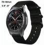 Olytop for Galaxy Watch 3 45mm/Gear S3 Bands, 22mm Quick Release Woven NYLON NATO Band Soft Replacement Strap Wristband for Samsung Galaxy Watch3 45mm/Galaxy Watch 46mm, Moto 360 2 46mm SmartWatch - Black