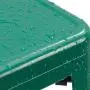 Furmax 30 Inches Metal Bar Stools High Backless Stools Indoor Outdoor Stackable Kitchen Stools Set of 4 (Green)