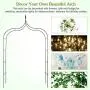 Kinbor Metal Arch Trellis Black Metal Arbor Garden Arbors and Arches for Climbing Plants Kinbor Metal Arch Trellis Black Metal Arbor Garden Arbors and Arches for Climbing Plants