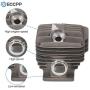 ECCPP 52mm Cylinder Head Piston Kit fit for Stihl MS460 046 Replace 1128 020 1221 Piston Pin Rings Circlip Chainsaw Parts New