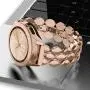 TOTOUTHS Compatible with Samsung Galaxy 42mm/Galaxy Watch 3 41mm Bands Women Bracelet Replacement for Galaxy Active 2 40mm 44mm/Gear S2 Classic/Gear Sport Metal Strap Wristband 20mm Pins (Rose Gold)