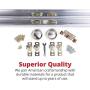 Johnson Hardware 138F Series Sliding Bypass Door Hardware (48 Inch - 2 Door System)
