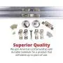 Johnson Hardware 138F Series Sliding Bypass Door Hardware (48 Inch - 2 Door System) Johnson Hardware 138F Series Sliding Bypass Door Hardware (48 Inch - 2 Door System)
