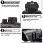 CVLIFE 4x32 Tactical Rifle Scope Red & Green &Blue Illuminated Reticle Scope with Fiber Optic Sight
