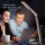 TaoTronics Gold Stylish Metal LED Desk Lamp, 5V/2A USB Port, 5 Color Modes, 6 Brightness Levels, Touch Control, Timer, Night Light for Living Bedroom Study Room Office