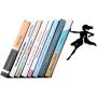 Artori Design Book Ends - Black Metal Superhero Bookend - Unique Gifts for Women - Cool Heroine Book Stopper - Book Holder for Girls - Feminist Gift - Supergal Book End - Metal Decor for Book Lovers