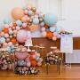 Roywel Balloons for Parties,Garland Latex Balloon Arch Ganland Kit 92 Pieces Grayd | Pink | Gold | Orange | Dusty Pink Balloons for Baby Showers, Weddings, Graduations, Corporate Events, Engagements