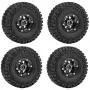 Yanmis RC Car Tires, 4pcs/Set 1:10 Crawler Tires Rubber Tyres Metal Hubs RC Accessory Remote Control Car Part, Metal Crawler Tires, Lock Catch for RC Yanmis RC Car Tires, 4pcs/Set 1:10 Crawler Tires Rubber Tyres Metal Hubs RC Accessory Remote Control Car Part, Metal Crawler Tires, Lock Catch for RC