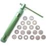 HEVERP Stainless Steel Clay Extruder Sugar Paste Extruder Cake Fondant Decorating Tool Set
