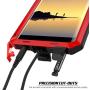 Galaxy Note 8 Metal Case, Heavy Duty Military Grade Armor Cover [Shock Proof] Hybrid Full Body Hard Aluminum & TPU Design [Non Slip] W/Prime Drop Protection for Samsung Galaxy Note 8 [Red]