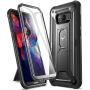YOUMAKER Kickstand Case for Galaxy S8 Plus, Full Body with Built-in Screen Protector Heavy Duty Protection Shockproof Rugged Cover for Samsung Galaxy S8 Plus 6.2 inch - Black/Black