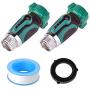 NSEN Hose Shut Off Valve,Hose Valve,Garden Hose Valve 3/4'',Outdoor Metal Water Hose Valve,Easy Grip,Smooth Long Handles(2 Pack)