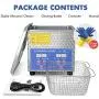 Ultrasonic Cleaner 200W Heated Parts Cleaner 2L (1.5L liquid capacity) for Small Carburetors Injectors Guns Bullets Brass and Jewelry Professional Stainless Steel Ultrasonic Bath Upgrade Gifts for Men Ultrasonic Cleaner 200W Heated Parts Cleaner 2L (1.5L liquid capacity) for Small Carburetors Injectors Guns Bullets Brass and Jewelry Professional Stainless Steel Ultrasonic Bath Upgrade Gifts for Men