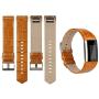 iGK Leather Replacement Bands Compatible for Fitbit Charge 2, Genuine Leather Wristbands