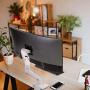 Ergotron – HX Desk Monitor Arm – 25-Inch Extension, White