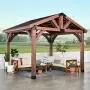 Backyard Discovery 2001510 Arlington 12 x 10 Gazebo, 12 Ft x 10 Ft, Walnut Backyard Discovery 2001510 Arlington 12 x 10 Gazebo, 12 Ft x 10 Ft, Walnut