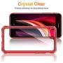 ESR Air Armor Designed for iPhone SE 2020 Case/iPhone 8 Case [Shock-Absorbing] [Scratch-Resistant] [Military Grade Protection] Hard Polycarbonate + Flexible Polymer Frame, for iPhone SE 2020/8, Red